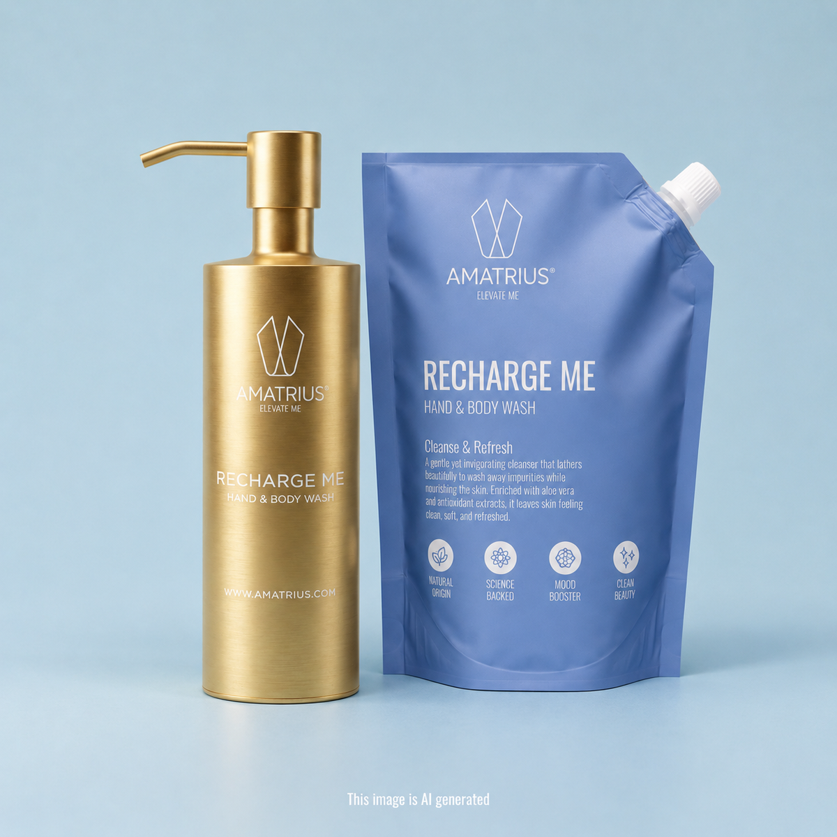 The Jondal Edition Hand & Body Wash + Refill Pouch