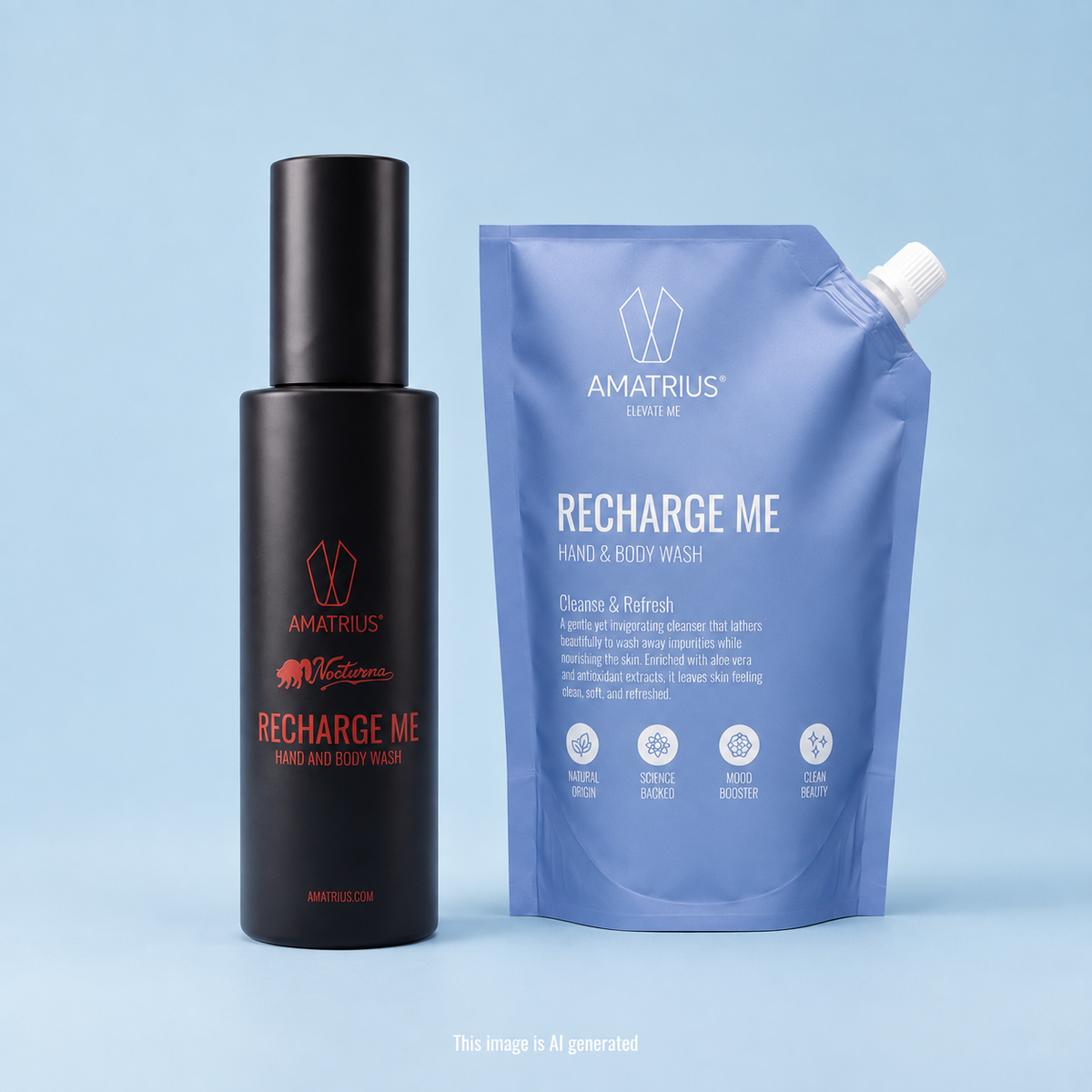 The Nocturna Edition Hand & Body Wash + Refill Pouch