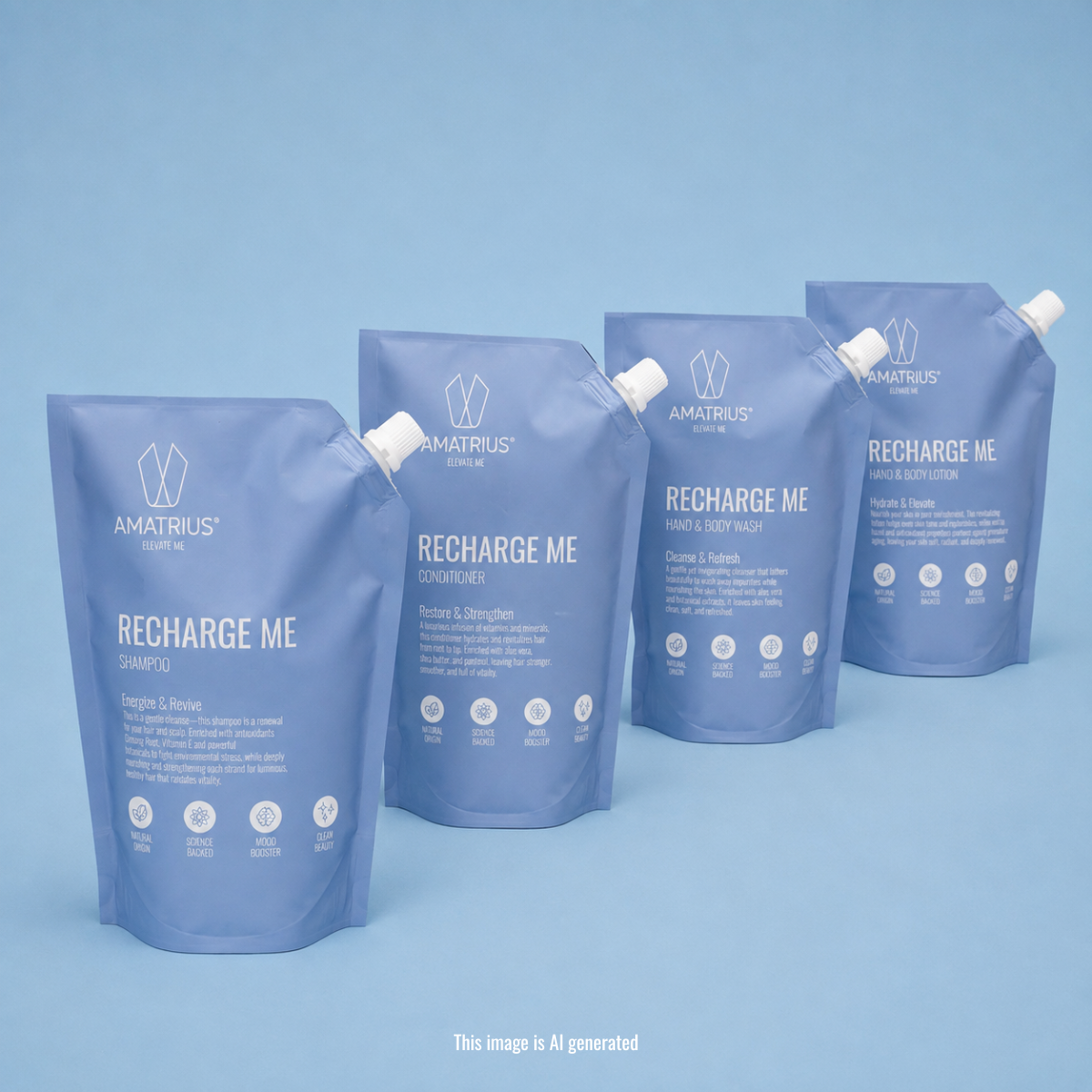Natural Impact Cosmetics Pouch Bundle