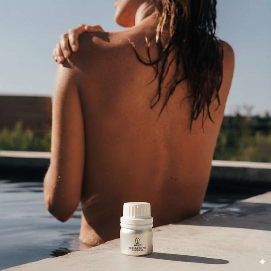 AMATRIUS Massage Elevation Oil – massage oil with Impact Scent, emotional fragrance, scent and mood in travel bottle
