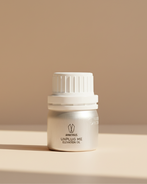 AMATRIUS Massage Elevation Oil – massage oil with Impact Scent, emotional fragrance, scent and mood in travel bottle