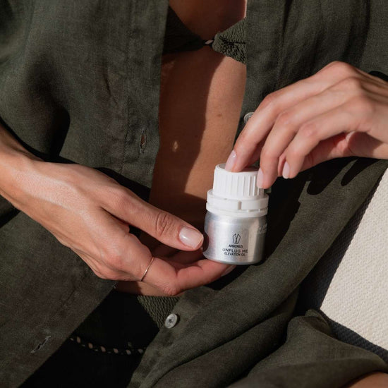 AMATRIUS Massage Elevation Oil – massage oil with Impact Scent, emotional fragrance, scent and mood in travel bottle
